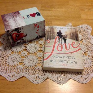 Love in Pieces Book plus Love keepsake box, decor bundle